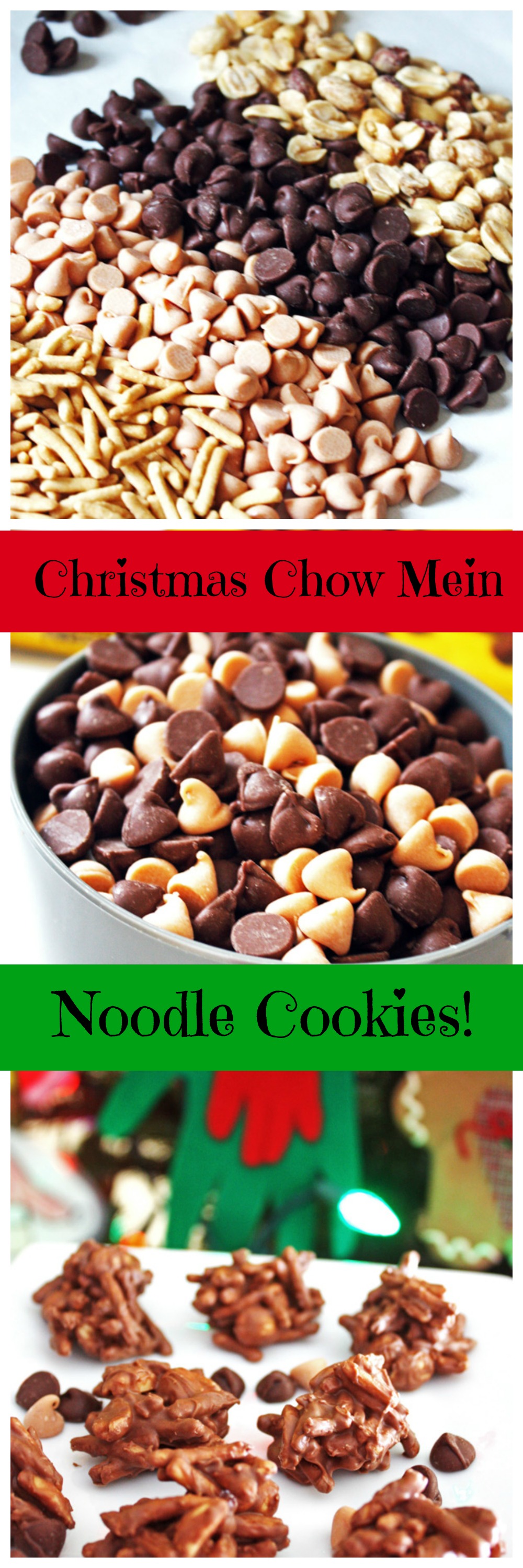 christmas chow mein noodle cookies