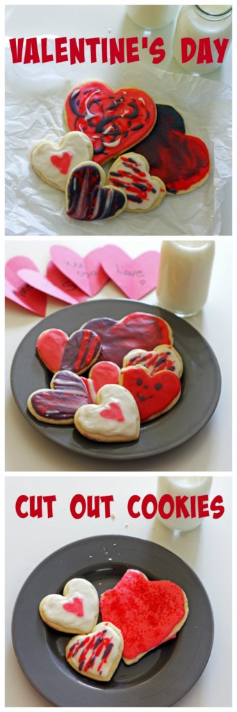 Valentines Day Cut Out Cookies